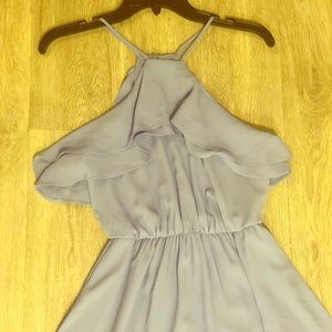 Blue short spring dress